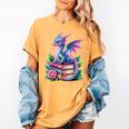 Dragon Book Fantasy Reading Women's Comfort Colors T-Shirt Mustard Dragon Book Fantasy Reading Women's Comfort Colors T-Shirt Mustard