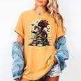 Dragon Reading a Book Dragons And Books Lover Bookworm Women's Comfort Colors T-Shirt Mustard
