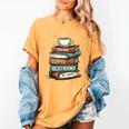 Drink Coffee Read Books Be Happy Caffeine Espresso Women's Comfort Colors T-Shirt Mustard