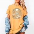 Duck Reading Book Full Moon Lake Scenery Women's Comfort Colors T-Shirt Mustard Duck Reading Book Full Moon Lake Scenery Women's Comfort Colors T-Shirt Mustard