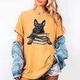 Dutch Shepherd Books Reading Dog Breed Graphic Women's Comfort Colors T-Shirt Mustard Dutch Shepherd Books Reading Dog Breed Graphic Women's Comfort Colors T-Shirt Mustard
