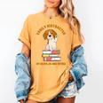 Easily Distracted By Beagles And Books Beagle Dog Women's Comfort Colors T-Shirt Mustard