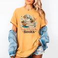 Easily Distracted By Books Book Wildflowers Book Lovers Women's Comfort Colors T-Shirt Mustard
