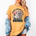 Easily Distracted By Books Read Goose Lover Bookworm Reading Women's Comfort Colors T-Shirt Mustard