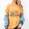 Easily Distracted By Cats And Books Book & Cat Lover Women's Comfort Colors T-Shirt Mustard Easily Distracted By Cats And Books Book & Cat Lover Women's Comfort Colors T-Shirt Mustard