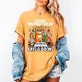Easily Distracted By Cats And Books Book Lover Cat Women's Comfort Colors T-Shirt Mustard Easily Distracted By Cats And Books Book Lover Cat Women's Comfort Colors T-Shirt Mustard