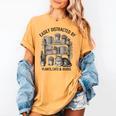 Easily Distracted By Plants Cats & Books Planting Gardening Women's Comfort Colors T-Shirt Mustard Easily Distracted By Plants Cats & Books Planting Gardening Women's Comfort Colors T-Shirt Mustard
