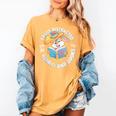 Easily Distracted By Rabbits And Books Reading Women's Comfort Colors T-Shirt Mustard
