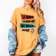 Eat Sleep Read Repeat Reading Books Reader Bookworm Women's Comfort Colors T-Shirt Mustard Eat Sleep Read Repeat Reading Books Reader Bookworm Women's Comfort Colors T-Shirt Mustard
