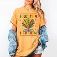 Education Is Freedom Books Lover History Month Women's Comfort Colors T-Shirt Mustard Education Is Freedom Books Lover History Month Women's Comfort Colors T-Shirt Mustard
