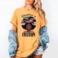Education Is Freedom Teacher History Month Books Lover Women's Comfort Colors T-Shirt Mustard