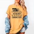 Emotionally Attached To Fictional Characters Banned Books Women's Comfort Colors T-Shirt Mustard
