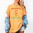 Emotionally Recovering From A Book Frog Women's Comfort Colors T-Shirt Mustard