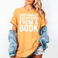 Emotionally Recovering From A Book Women's Comfort Colors T-Shirt Mustard