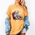 English Bulldog Dog Reading Book 67 Six Seven Meme Women's Comfort Colors T-Shirt Mustard