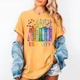 Equality Books Peace Love Compassion LGBT Gay Lesbian Pride Women's Comfort Colors T-Shirt Mustard Equality Books Peace Love Compassion LGBT Gay Lesbian Pride Women's Comfort Colors T-Shirt Mustard