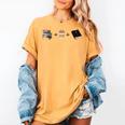 Everything a Girl Needs Books Coffee Jesus Women's Comfort Colors T-Shirt Mustard