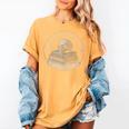 Existential Crisis Club Lifetime Member Skull And Books Women's Comfort Colors T-Shirt Mustard