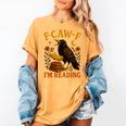 F CAW F Crow I'm Reading Book Lover Fall Women's Comfort Colors T-Shirt Mustard F CAW F Crow I'm Reading Book Lover Fall Women's Comfort Colors T-Shirt Mustard