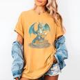 Fantasy Dragon Reading Magical Book Lover Halloween Vibes Women's Comfort Colors T-Shirt Mustard Fantasy Dragon Reading Magical Book Lover Halloween Vibes Women's Comfort Colors T-Shirt Mustard