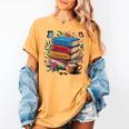 Fantasy Drama Tragedy Books Subtle Reader Librarian Flower Women's Comfort Colors T-Shirt Mustard
