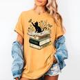 Fantasy Drama Tragedy Cat Book Lover Reading Humor Women's Comfort Colors T-Shirt Mustard Fantasy Drama Tragedy Cat Book Lover Reading Humor Women's Comfort Colors T-Shirt Mustard