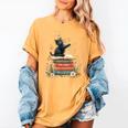Fantasy Drama Tragedy Reading Lover Book Cat Humor Women's Comfort Colors T-Shirt Mustard