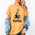 But First Kafka Coffee For Literature & Book Lovers Women's Comfort Colors T-Shirt Mustard