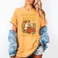 Floral Cow Reading Pun Just One More Chapter Cozy Book Lover Women's Comfort Colors T-Shirt Mustard