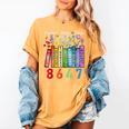 Floral Foxglove Daisy Tulip 8647 Books Lover Blooming Flower Women's Comfort Colors T-Shirt Mustard Floral Foxglove Daisy Tulip 8647 Books Lover Blooming Flower Women's Comfort Colors T-Shirt Mustard