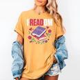 Freadom Anti Ban Books Freedom To Read Book Reading Women's Comfort Colors T-Shirt Mustard