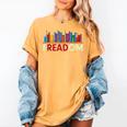 Freadom Anti-Banned Books – Read Banned Books Library Women's Comfort Colors T-Shirt Mustard