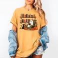 Ghost Library Reading Books Halloween Men Women Kids Women's Comfort Colors T-Shirt Mustard Ghost Library Reading Books Halloween Men Women Kids Women's Comfort Colors T-Shirt Mustard