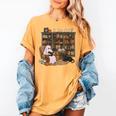 Ghost Reading Book Cat Lover Halloween Reading Enthusiast Women's Comfort Colors T-Shirt Mustard Ghost Reading Book Cat Lover Halloween Reading Enthusiast Women's Comfort Colors T-Shirt Mustard