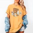 Ghosts Reading Books Teacher Halloween Librarian Book Lover Women's Comfort Colors T-Shirt Mustard Ghosts Reading Books Teacher Halloween Librarian Book Lover Women's Comfort Colors T-Shirt Mustard