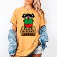 Girl Kid Reading Book Black History Month Bookworm Women's Comfort Colors T-Shirt Mustard