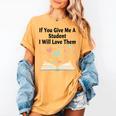 If You Give Me A Student I Will Love Them Book Magic Premium Tri-Blend Women's Comfort Colors T-Shirt Mustard