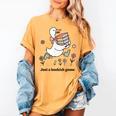 Goose With Books Cute Bookworm Reader Women's Comfort Colors T-Shirt Mustard