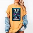 Gothic Girl Tarot Card Introverted Reader And Reading Women's Comfort Colors T-Shirt Mustard Gothic Girl Tarot Card Introverted Reader And Reading Women's Comfort Colors T-Shirt Mustard