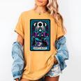 Gothic Girl Tarot Card Introverted Reader And Reading Women's Comfort Colors T-Shirt Mustard