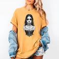 Gothic Goth Girl Woman Movie Book Art Women's Comfort Colors T-Shirt Mustard Gothic Goth Girl Woman Movie Book Art Women's Comfort Colors T-Shirt Mustard