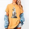 Gothic Librarian Halloween Books Tee For Teachers Women's Comfort Colors T-Shirt Mustard