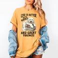 Great Pyrenees Dog Breed Life Is Better With Books And Great Women's Comfort Colors T-Shirt Mustard Great Pyrenees Dog Breed Life Is Better With Books And Great Women's Comfort Colors T-Shirt Mustard