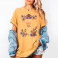 Haha Made You Read Shirt Book Reader Flower Floral Women's Comfort Colors T-Shirt Mustard
