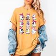 Halloween Pink Ghost Read More Books Spooky Boo Teacher Kids Women's Comfort Colors T-Shirt Mustard Halloween Pink Ghost Read More Books Spooky Boo Teacher Kids Women's Comfort Colors T-Shirt Mustard