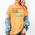 What Happens In Book Club Stays In Book Club Retro Women's Comfort Colors T-Shirt Mustard