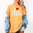 I Heart Book Nerds Book Readers Cute Women's Comfort Colors T-Shirt Mustard I Heart Book Nerds Book Readers Cute Women's Comfort Colors T-Shirt Mustard