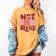 Hot Girls Read Book Lover Feminist Reader Premium Tri-Blend Women's Comfort Colors T-Shirt Mustard
