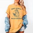 Hot Girls Read Books Bookish Booklover Christmas Women's Comfort Colors T-Shirt Mustard