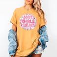 Hot Girls Read Pink Aesthetic Book Lover Reading Women's Comfort Colors T-Shirt Mustard
